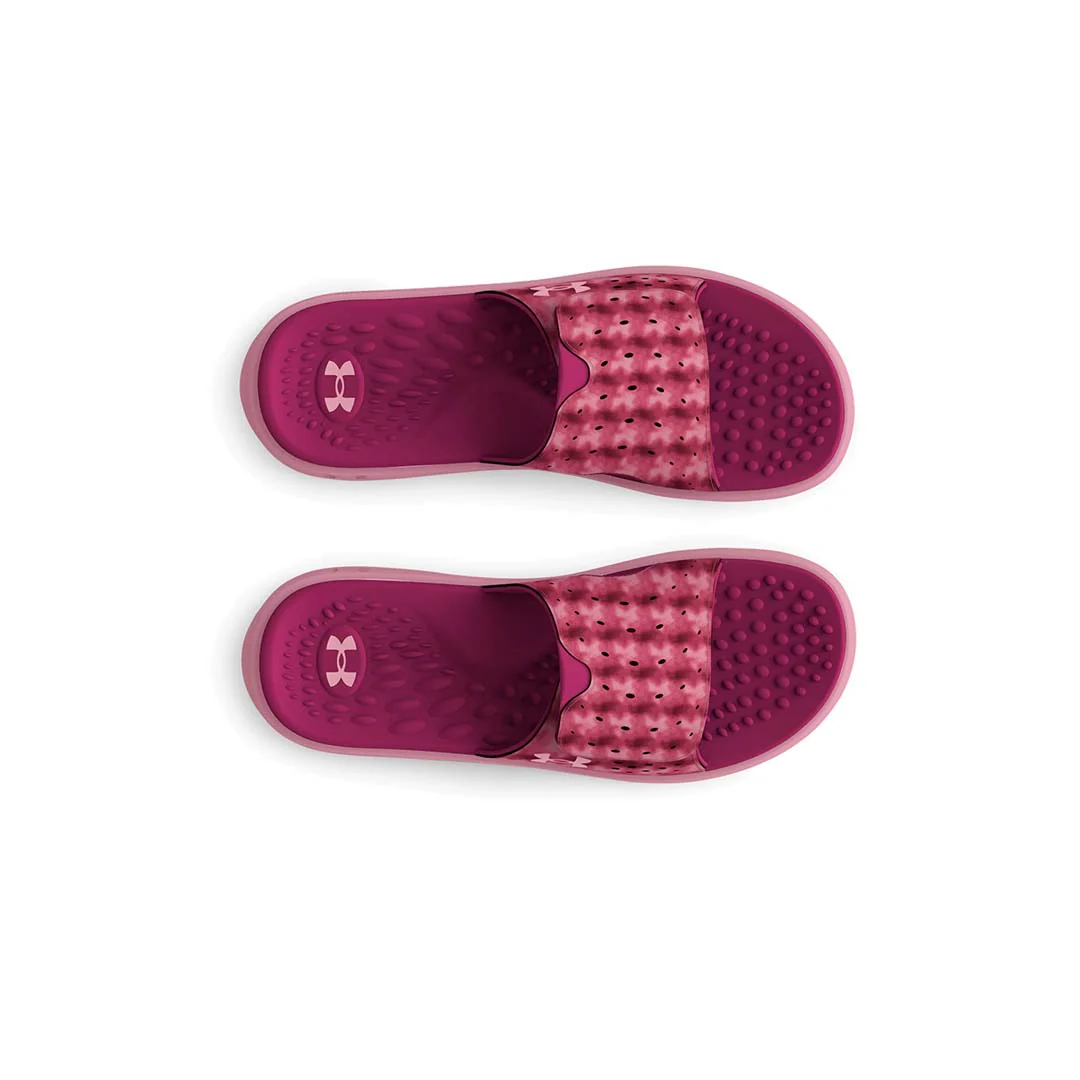 Under Armour Women Ignite Pro Graphic Strap Slides | 3026028-606 - Image 5