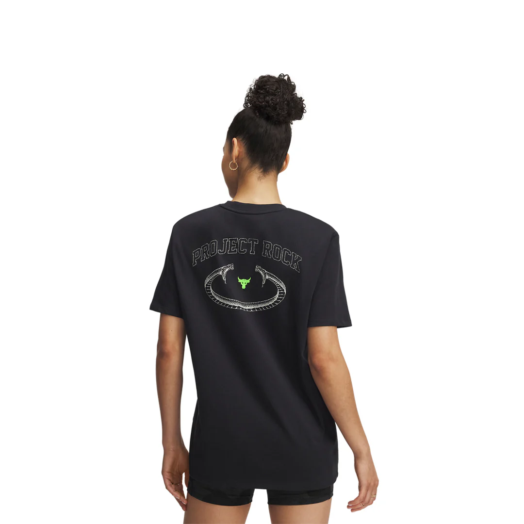 Under Armour Women Project Rock Campus T-Shirt | 1389717-001 - Image 2