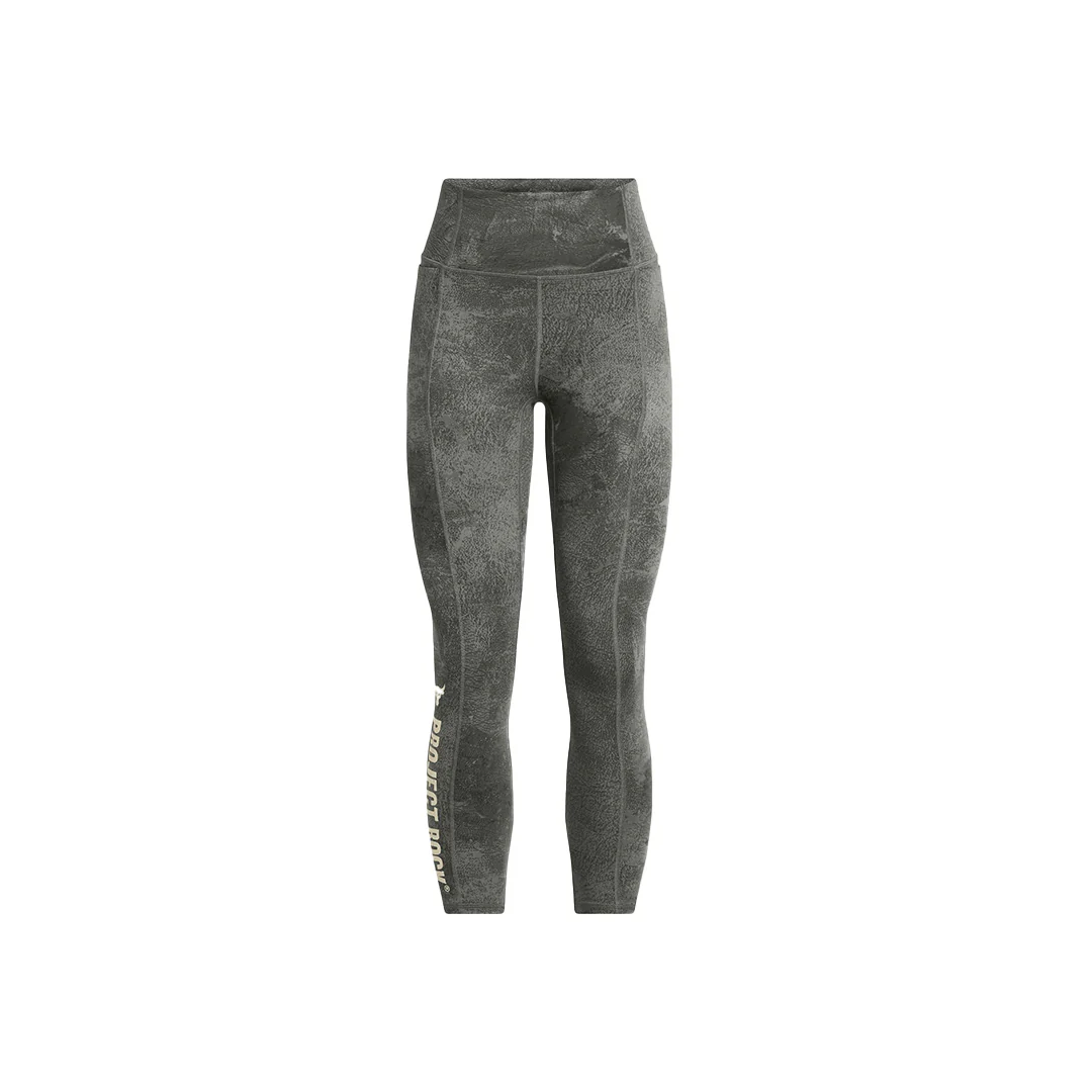 Under Armour Women Project Rock Let's Go Ankle Leggings Pants | 1387766-709 - Image 3