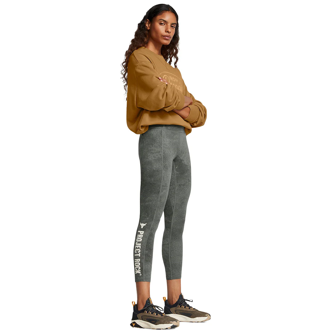 Under Armour Women Project Rock Let's Go Ankle Leggings Pants | 1387766-709 - Image 5
