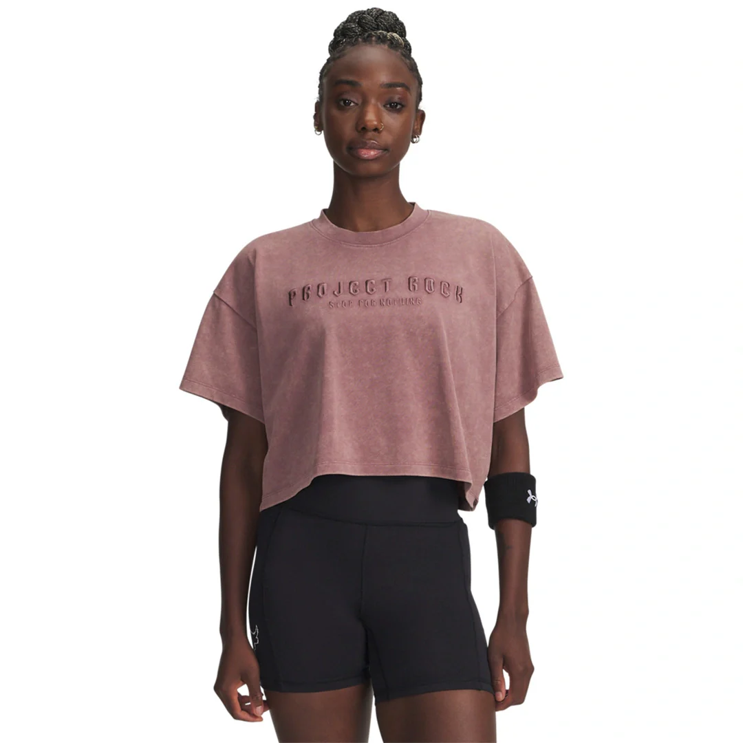 Under Armour Women Project Rock Statement Graphic Short Sleeve | 6007507-651