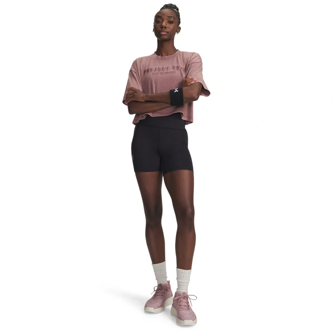 Under Armour Women Project Rock Statement Graphic Short Sleeve | 6007507-651 - Image 3