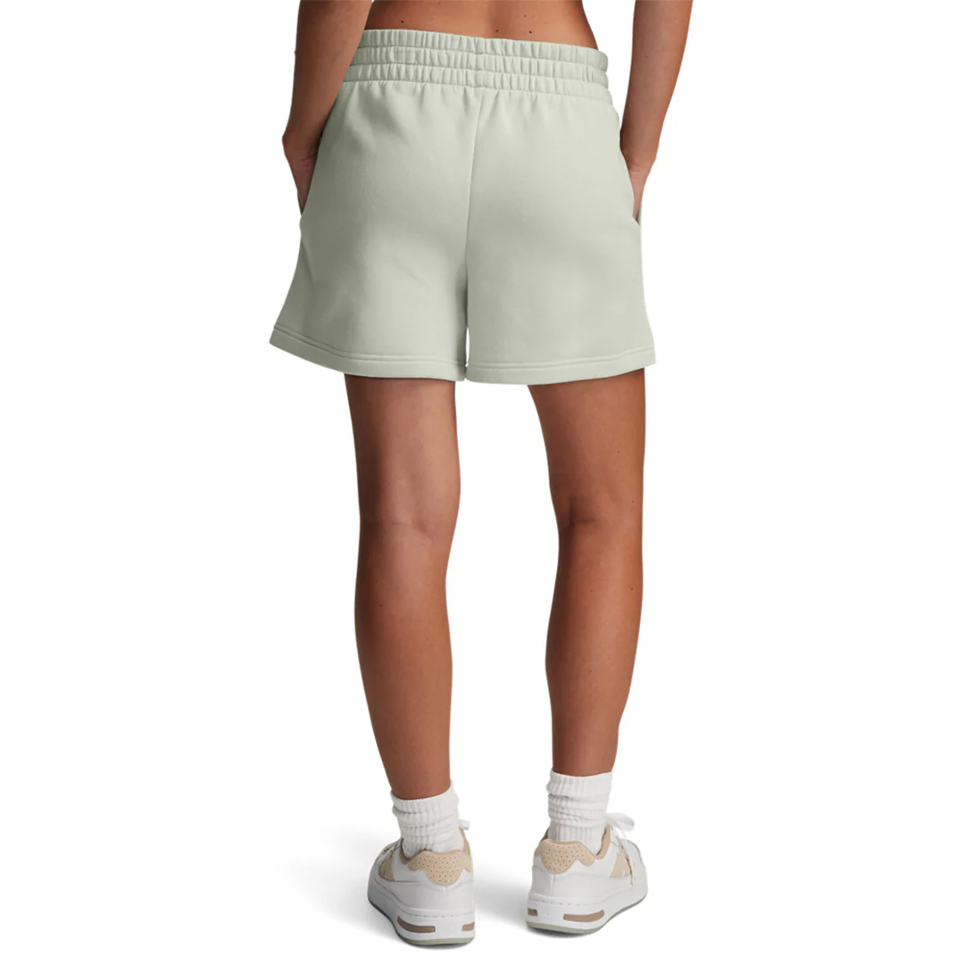 Under Armour Women Rival Fleece Shorts | 1382723-377 - Image 2