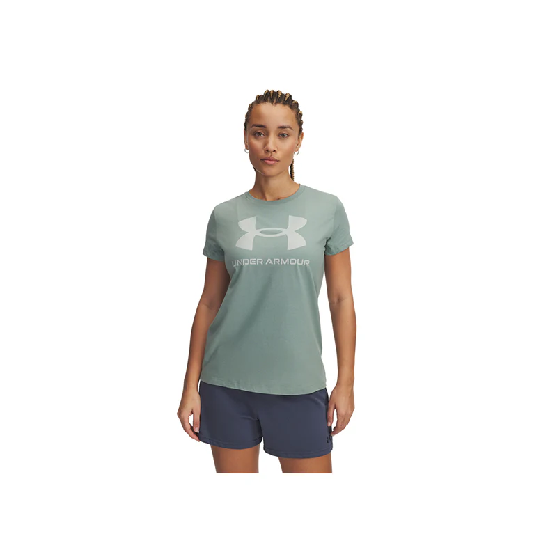 Under Armour Women Sportstyle Logo Short Sleeve | 1356305-348