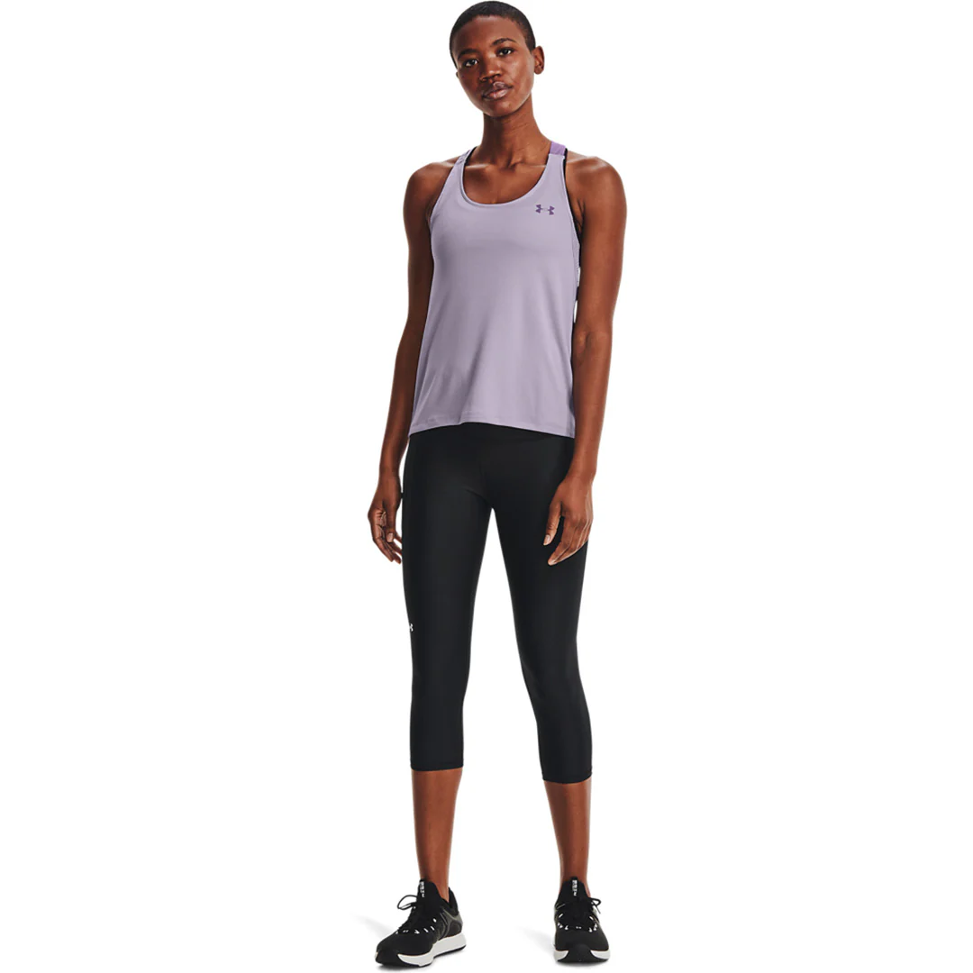 Under Armour Women Tech HI Capri Tights | 1365334-001 - Image 5